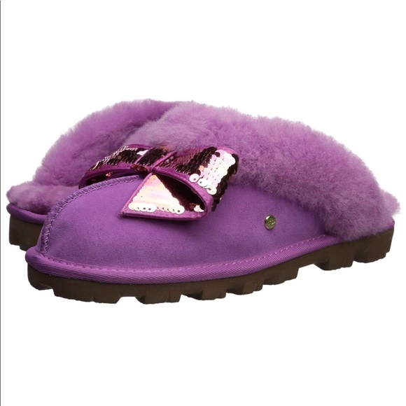 ugg coquette sequin bow slipper